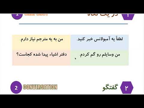 Learn to Speak Persian FAST: For Advanced Students- Lesson 4- وضعیت اضطراری- Part 1