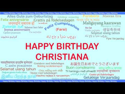 Christiana   Languages Idiomas - Happy Birthday