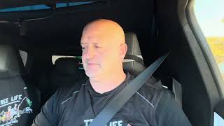 TESLA CYBER TRUCK PULLS SMALL DUMP TRAILER TO ROSEMARY HILL DUMP / SMALL TALK ALL THE WAY /TREE LIFE