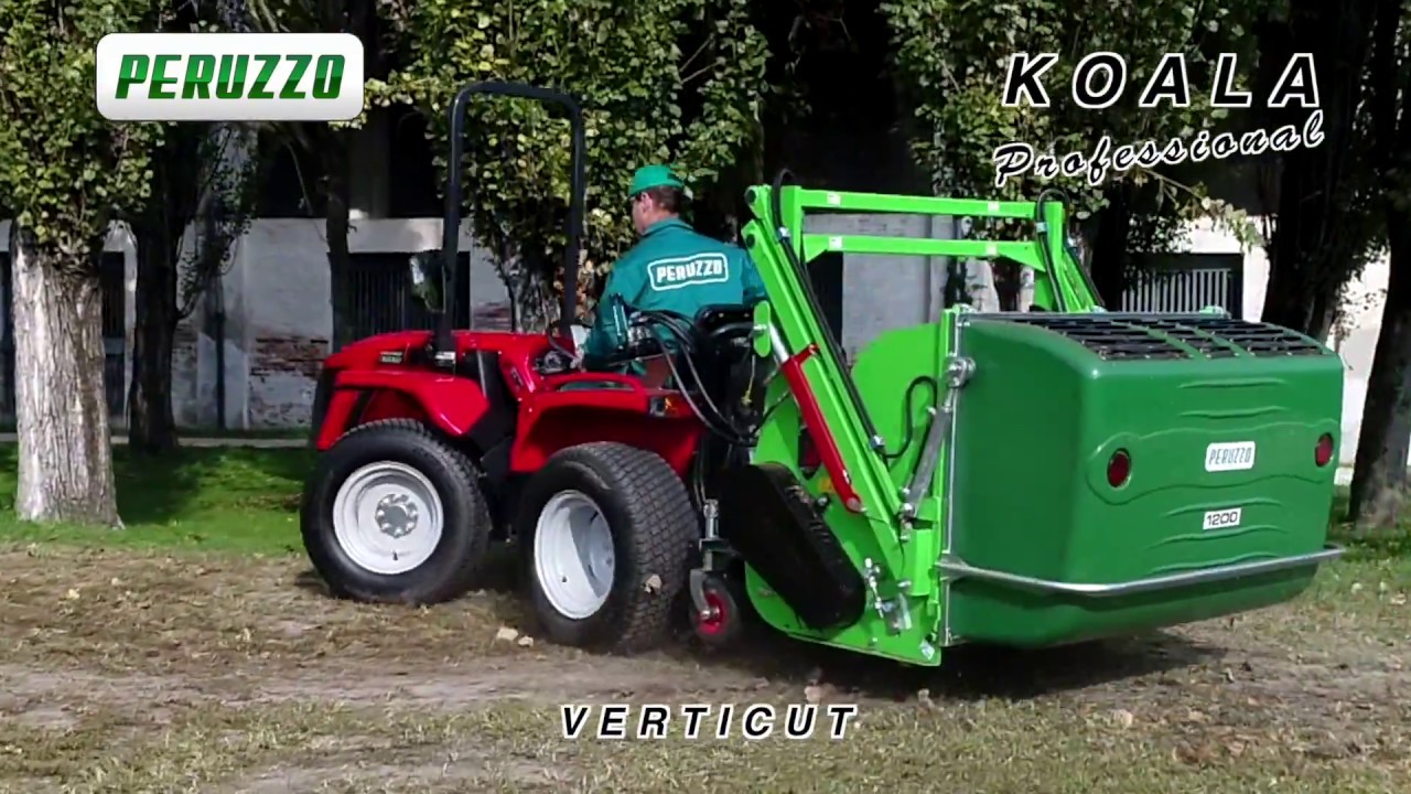 Trincia Verticut con raccolta mod Koala Professional da PERUZZO