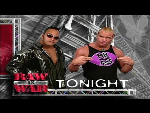 The Rock vs Billy Gunn w/ Chyna - RAW IS WAR 19/7/99 (1/2)