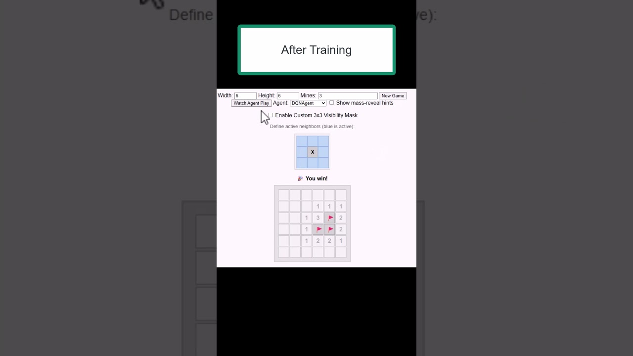 Train Your Own Reinforcement Learning Minesweeper Agent