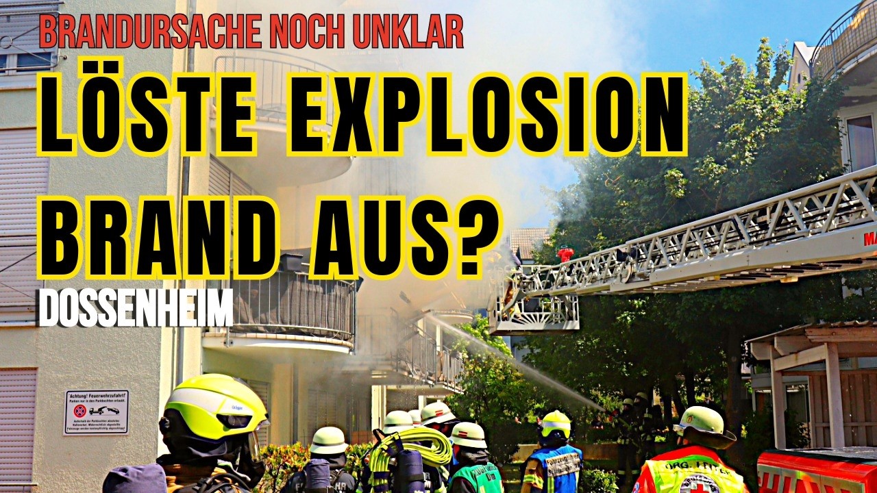 Nach möglicher Explosion: Wohnungsbrand in Dossenheim
