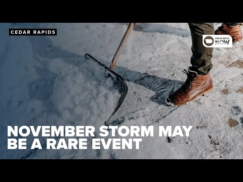 November snow storm may be a rare event