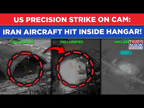 US Precision Strike On Cam: Iran Aircraft Inside Hangar Hit | Trump's Central Command Shares Video