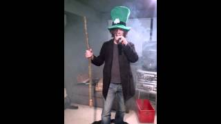 St Patricks Day from a rock n roll Leprechaun