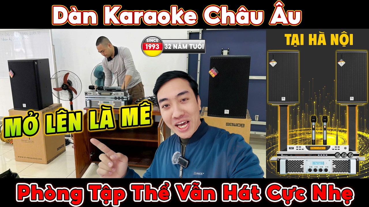Video sản phẩm Dàn karaoke DT TT464: (DT Radius-12Pro, Vatasa T900 New, Vatasa V6 Pro, DT Lion408)