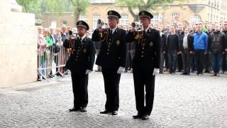 Last Post ceremony at the Menin Gate Memorial to the Missing, Ypres. May 2016.