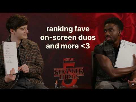 stranger things season 5 interview geeking out about horror, fan theories, on-screen duos and more