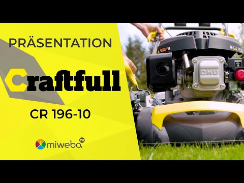 Benzinrasenmäher 👨🏽‍🌾 - Craftfull CR-196-10 - Aufbau & Präsentation | Miweba [Deutsch]