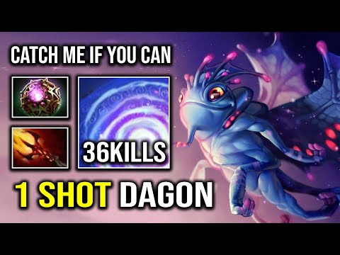 Don't Mess With This Fly 1 Shot Level 5 Dagon Puck Super Burst Damage Pro 10K MMR Dota 2