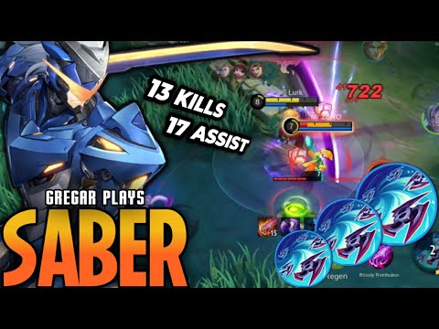 AUTO DELETE!! TILTED EARLY GAME COMEBACK!! SABER BEST BUILD 2022! BUILD TOP 1 GLOBAL SABER - MLBB