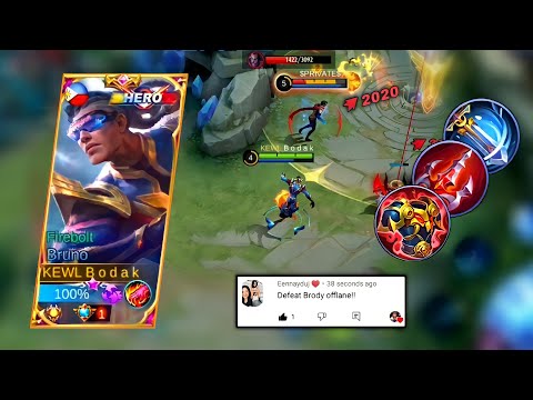 OFFLANE BRUNO VS META BRODY  | BRUNO BEST BUILD AND EMBLEM MLBB