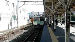 preview picture of video '快速エアポート721系 小樽駅入線 Rapid Airport at Otaru station'