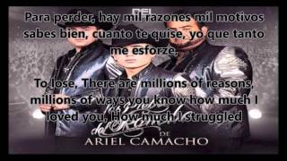 Ariel Camacho - No lo hice bien [letra en inglés y español]