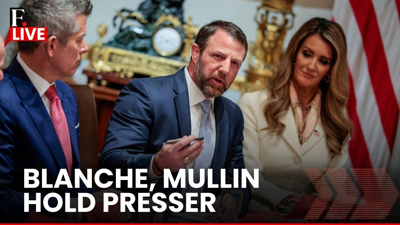 LIVE: Acting AG Blanche, DHS Secy Mullin Hold Press Conference on Migrant Children | ICE Funds