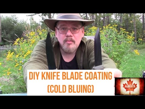 Cheap DIY Knife Blade Coating: Cold Bluing my Mora Companion HD MG Knives