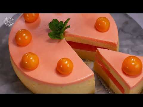 Peach Mousse Cake | Creamy and Refreshing | Full Peach Aroma | With a Layer of Jelly
