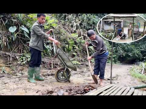 They are repairing roads and cleaning up in preparation for the Lunar New Year.