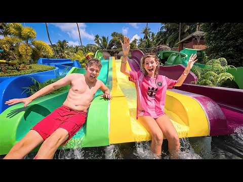 Familien Münster besøger badeland i Thailand