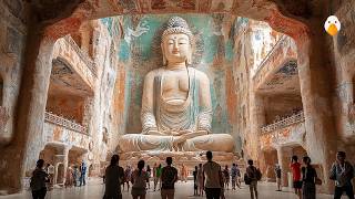 Exploring the YunGang Grottoes, near DaTong, ShanXi province