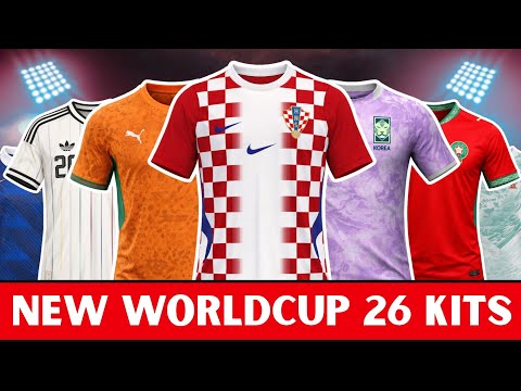 New Leaked, Confirmed FIFA World Cup 2026 Kits 🔥 | Full Home & Away Jersey Lineup