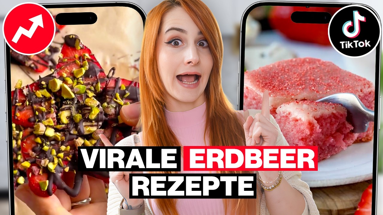 Ich teste virale Erdbeer Rezepte 2026 von TikTok & Instagram 😍