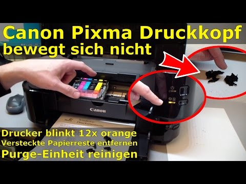 Canon Pixma Error 6A80 B200 - Druckkopf bewegt sich nicht - blinkt 12x orange