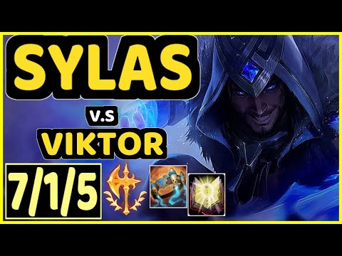 XIOH (SYLAS) vs VIKTOR - 7/1/5 KDA MID CHALLENGER GAMEPLAY - EUW