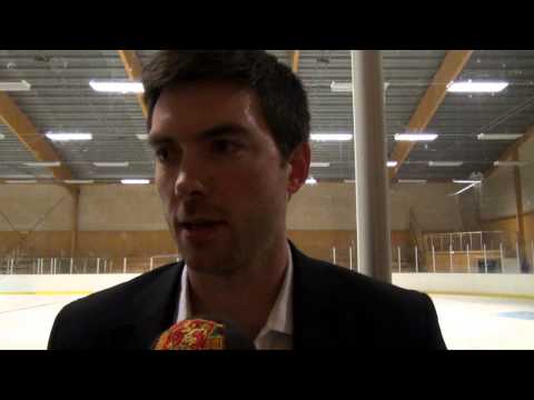 Jeremy Colliton efter matchen i Älvdalen mot Leksand