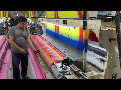 Make in India Double wide Rapier loom with jacquard BY PREMIER LOOMS SURAT