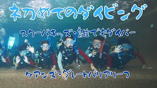 【体験ダイビング講座】Scuba Kids ケアンズで8歳からできる体験ダイブPADIバブルメーカー