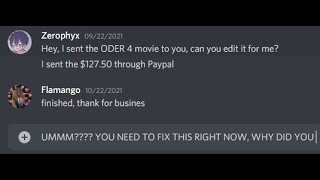 I paid an editor $127.50 to edit The ODER 4 and this is what he sends me…