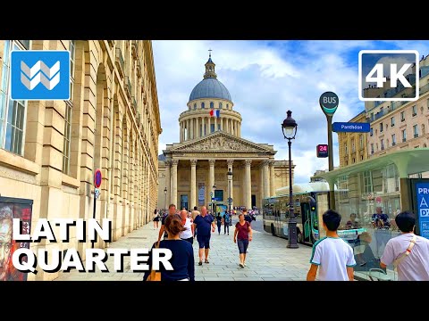 [4K] Latin Quarter (5th Arrondissement) in Paris France 🇫🇷 Walking Tour Vlog & Vacation Travel Guide