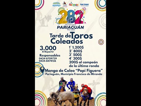 282 Aniversario de Pariaguan Anzoategui
