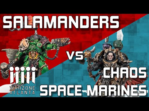 Salamanders (JC Watts) vs. Chaos Space Marines (Ernan Rodriguez) YHP Fall Brawl 2021 Round 3