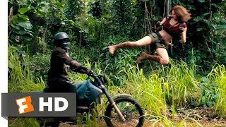 Jumanji: Welcome to the Jungle (2017) - Motorcycle Assault Scene (2/10) | Movieclips