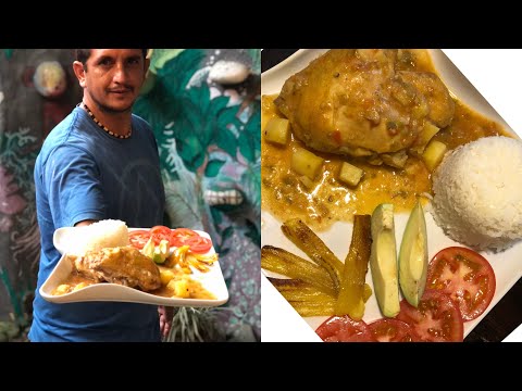 Seco de Pollo Ecuatoriano con Vino Tinto - Receta Completa