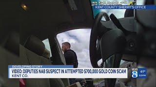 Video: Deputies nab suspect in attempted $700,000 gold coin scam