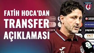 Fatih Tekke Canlı Yayında Transfer BOMBASINI Patlattı! "Bir Takviye Da