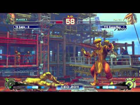 TS Sabin vs TTC GamerBee CEO 2011 SSF4 AE Singles