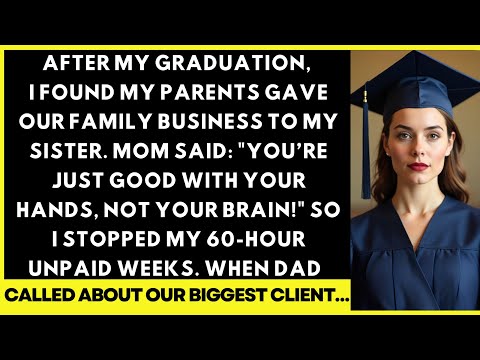 Nach meinem Abschluss erfuhr ich, dass meine Eltern das Familienunternehmen meiner Schwester über...