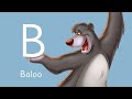 The Jungle Book ABC Characters From A To Z Baloo Mowgli And More Guess The ABC