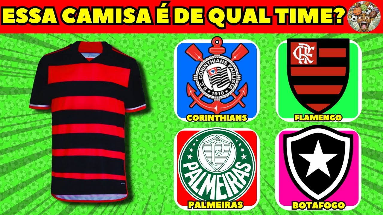 🥳⚽ ADIVINHE O TIME PELA CAMISA 👕🥳| quiz de tempos de futebol! #quiz    #futebol