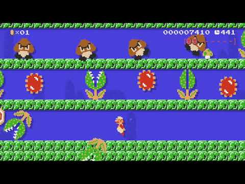 SMB Power-Up Pool Party by AngryLuigi - Super Mario Maker - No Commentary 1bp