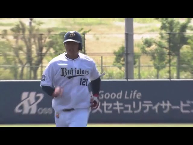 【ファーム】バファローズ・赤松 2号同点2ラン!! 2017/6/15 Bs-H(ファーム)