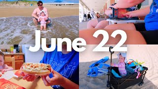 JUNE 22 VLOG | first beach day with alice, exotic hotdogs at kill devil dogs, relaxing + more