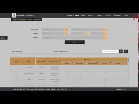 Reports Module Tutorial E Supportive Supervision