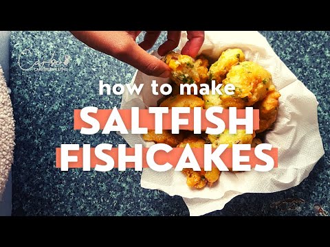 HOW TO MAKE SALTFISH FRITTERS | ACCRA | FISHCAKES - Caribbean Style
