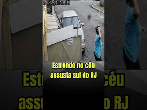 Estrondo assusta moradores no interior do RJ #notícias #riodejaneiro #sonicboom #aviões